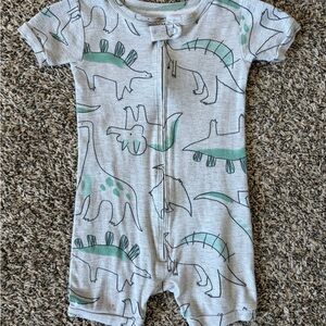 Toddler Boy 1-Piece Dinosaur Print 100% Snug Fit Cotton Romper Pajama